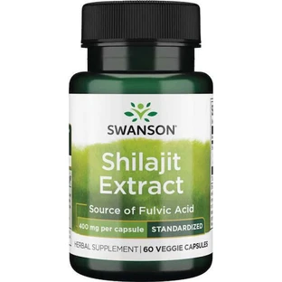 Swanson Shilajit Extract 400mg 60 растительных капсул