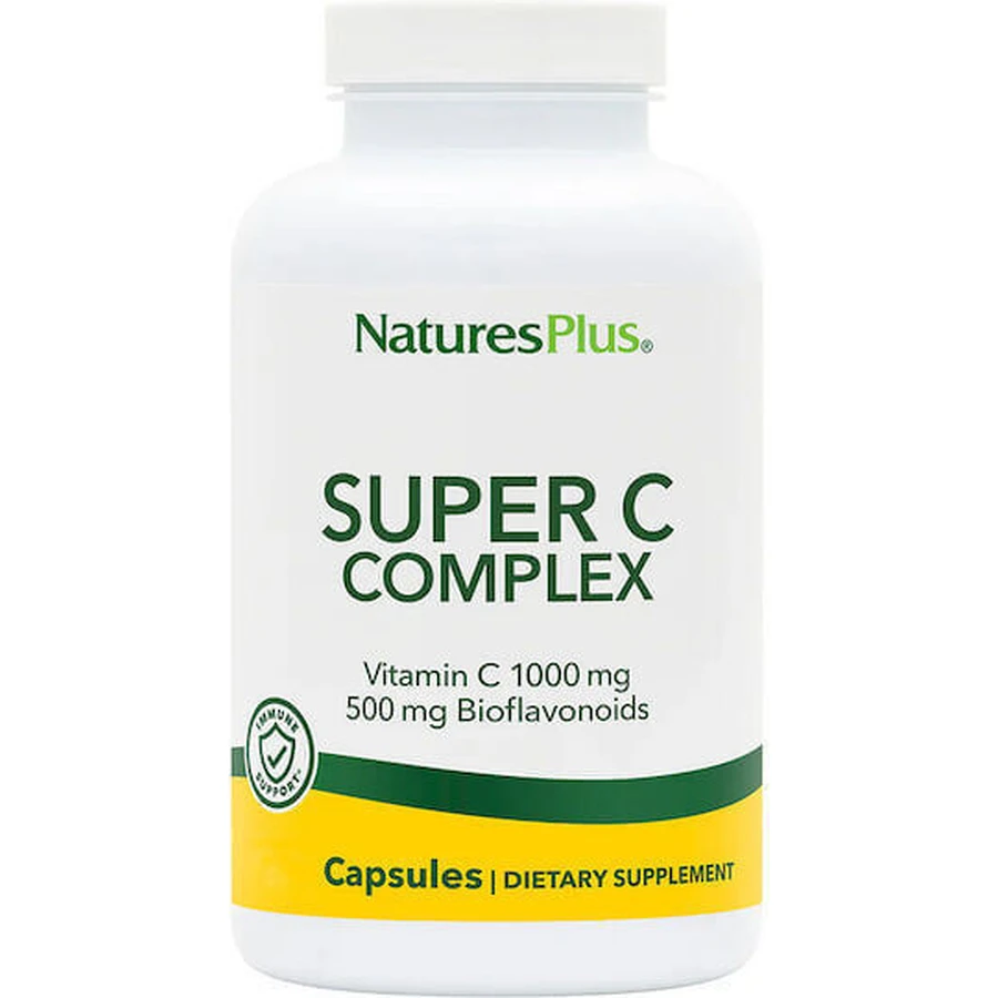Nature's Plus Super C Complex Витамин для поддержки иммунитета, кожи и антиоксидантного действия 1000 мг 30 капс: цены и характеристики