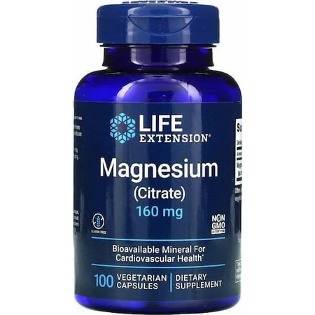 Life Extension Магний (цитрат) 160 мг 100 травяных капсул: цены и характеристики