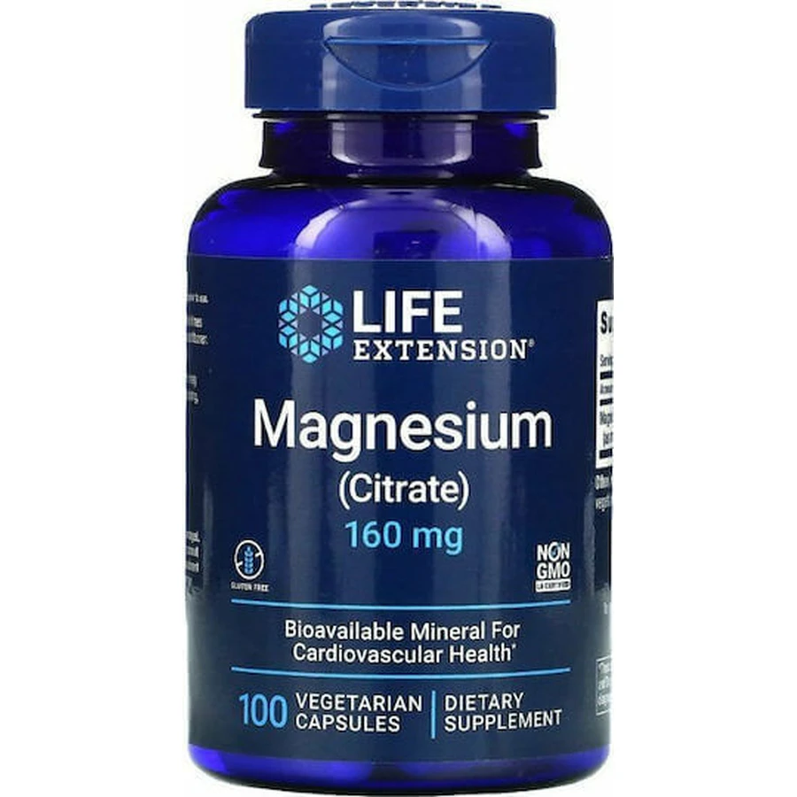 Life Extension Магний (цитрат) 160 мг 100 травяных капсул: цены и характеристики