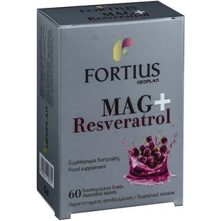 Geoplan Nutraceuticals Mag & Resveratrol 200mg 60 сублингвальных дисков