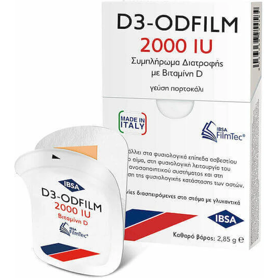 Ibsa D3-Odfilm Витамин для укрепления иммунной системы и здоровья яиц 2000iu Апельсин 30 пакетиков: цены и характеристики