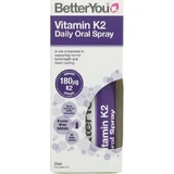 BetterYou Vitamin K2 Daily Oral Spray 180mg 25ml Витамин для здоровья птиц