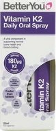 BetterYou Vitamin K2 Daily Oral Spray 180mg 25ml Вітамін для здоров'я птахів