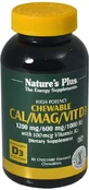 Nature's Plus Кальций Магний Витамин D3 с витамином K2 1 МЕ 60 жевательных таблеток