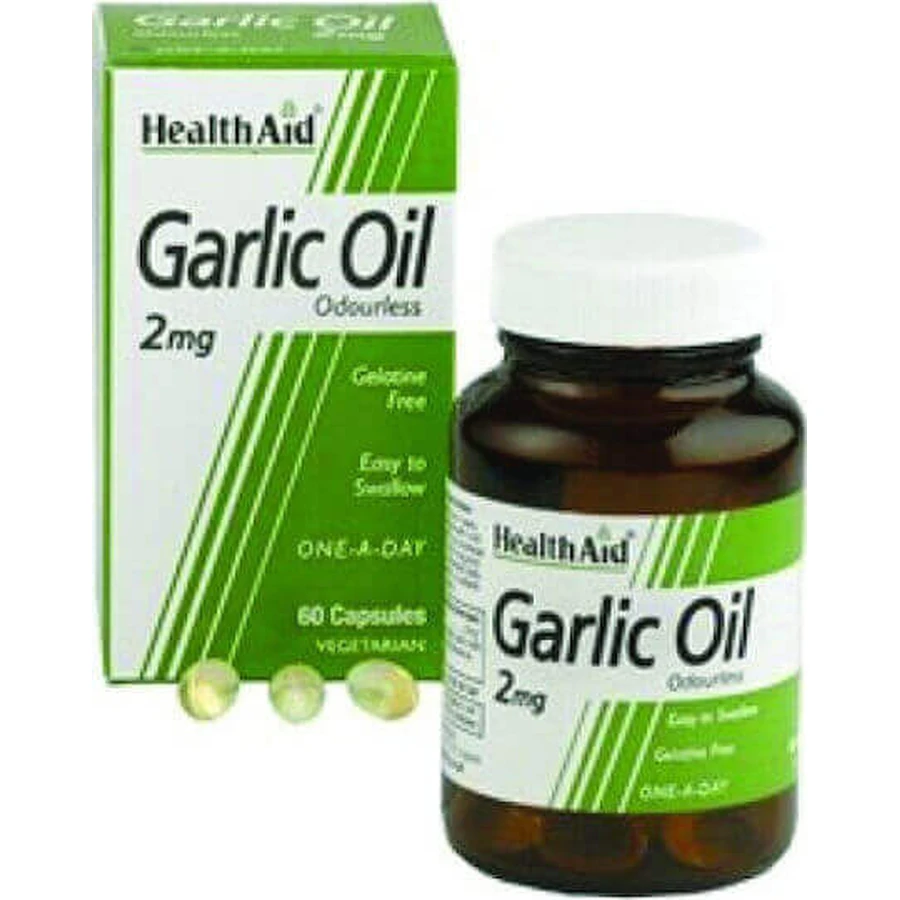 Health Aid Часникова олія 30 рослинних капсул: ціни та характеристики