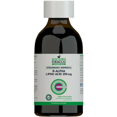 Doctor's Formulas R Альфа-ліпоєва кислота 250 мг Спеціальна харчова добавка 300 мл: ціни та характеристики