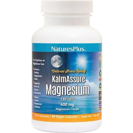 Nature's Plus KalmAssure Magnesium 400mg 90 Capsules Herbal: цены и характеристики
