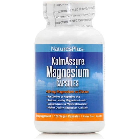 Nature's Plus KalmAssure Magnesium 400mg 90 Capsules Herbal: цены и характеристики