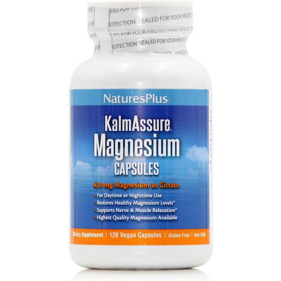 Nature's Plus KalmAssure Magnesium 400mg 90 Capsules Herbal: цены и характеристики