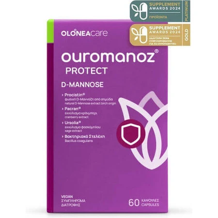 Olonea Ouromanoz Protect D-Mannose Специальная пищевая добавка 60 растительных капсул: цены и характеристики