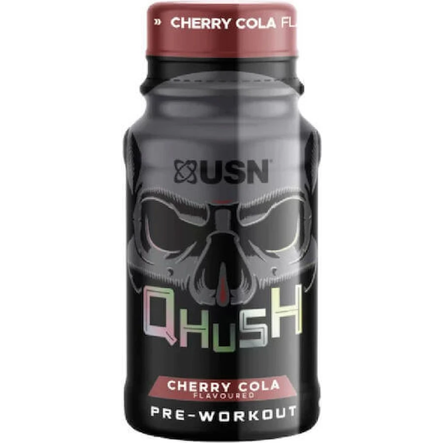 USN Qhush Black Pre-Workout 12 x 5ml Cherry Cola: цены и характеристики