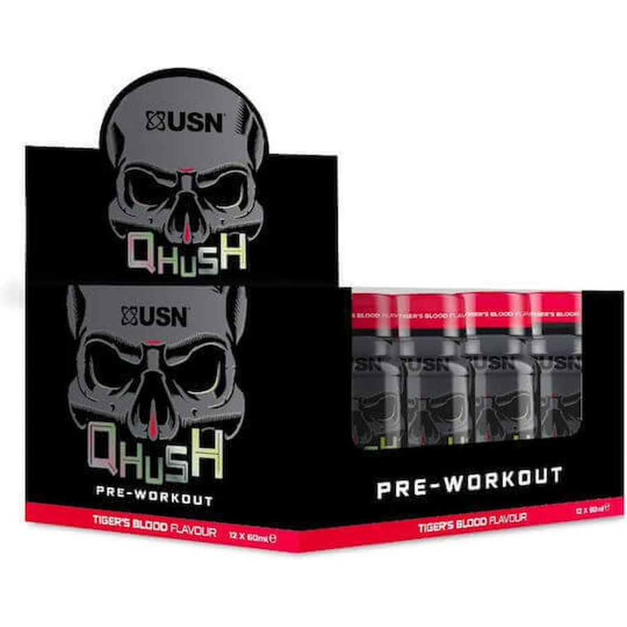 USN Qhush Black Pre-Workout 12 x 5ml Cherry Cola: цены и характеристики