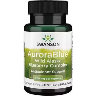 Swanson Aurora Blue Аляска комплекс з дикої чорниці 30 рослинних капсул
