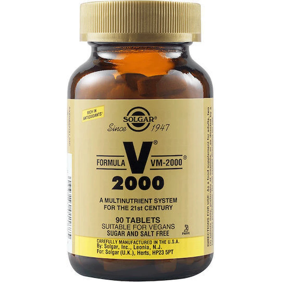 Solgar Formula VM-2000 Мультивитамины для энергии и укрепления иммунной системы 90 таблеток: цены и характеристики