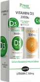 Полівітамінний комплекс Power Of Nature Vitamin D3 &amp; Vitamin C 500мг для зміцнення імунної системи та здоров'я яєць 2000iu Orange 40 таб еф.