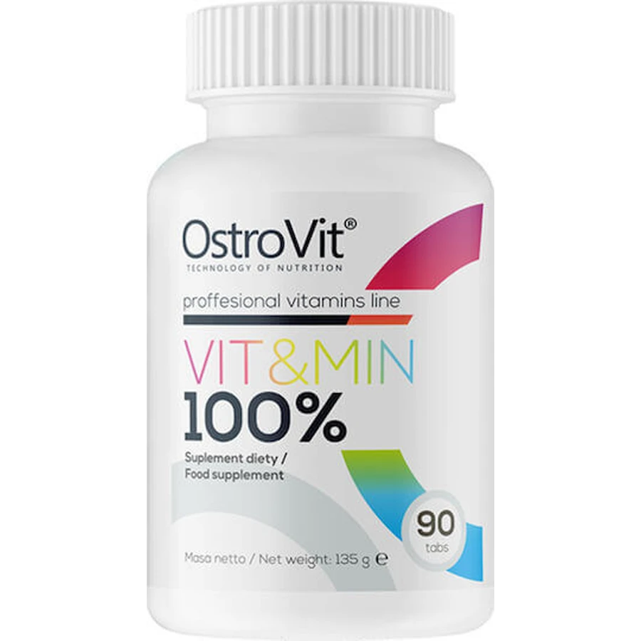 OstroVit 100% Vit & Min Мультивитамины для энергии, укрепления иммунной системы и кожи 90 таблеток: цены и характеристики