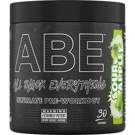 Applied Nutrition Abe All Black Everything Предтреніровочная добавка 375гр 30 порцій Кисле яблуко: ціни та характеристики