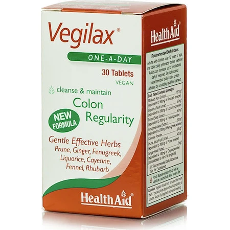Health Aid Vegilax 30 таблеток: ціни та характеристики