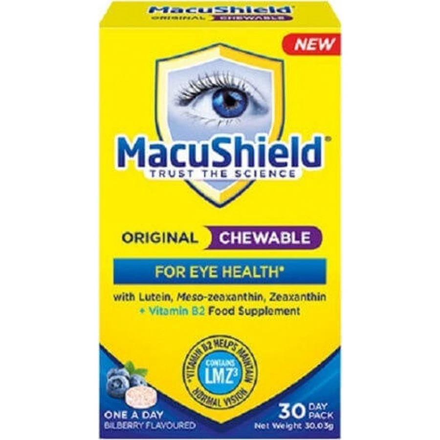 Спеціальна харчова добавка Macushield Original 30 жувальних таблеток: ціни та характеристики