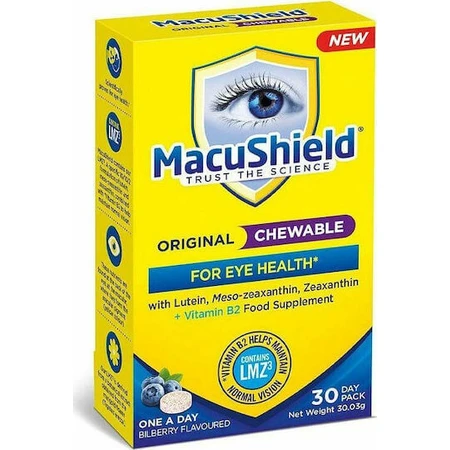 Спеціальна харчова добавка Macushield Original 30 жувальних таблеток: ціни та характеристики