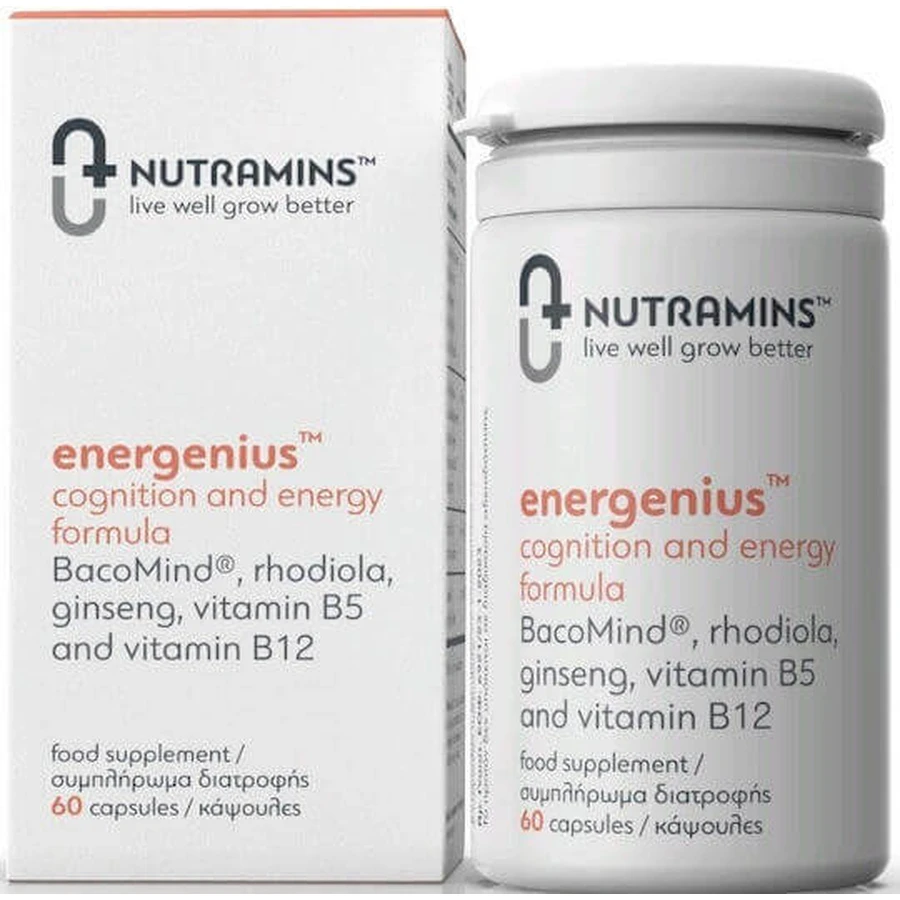 Nutramins Energeius Добавка для пам'яті 60 капс.: ціни та характеристики