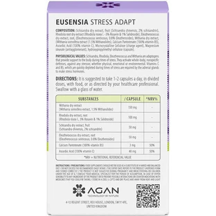Agan Eusensia Stress Adapt Anxiety Supplement 30 растительных капсул