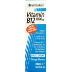 Health Aid Витамин B12 Витамин для здоровья нервной системы 1000 мкг Апельсин 20 мл: цены и характеристики