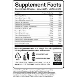 Mrs Sports MulitVit Multivitamin Мультивитамины для энергии, укрепления иммунной системы и здоровья птиц 30 капс