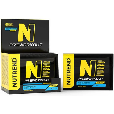 Nutrend N1 Pre Workout Supplement 17gr Blue Raspberry: цены и характеристики