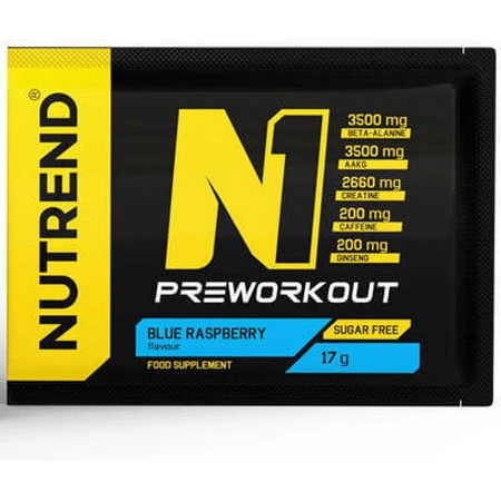 Nutrend N1 Pre Workout Supplement 17gr Blue Raspberry: цены и характеристики