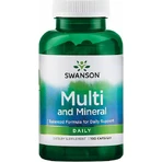 Swanson Multi & Mineral Щоденний мультивітамінний комплекс для зміцнення імунної системи та шкіри 100 капс.: ціни та характеристики