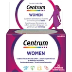 Полівітамінний комплекс Centrum Women, спеціально створений для жінок для підвищення енергії та зміцнення імунітету 30 таблеток: ціни та характеристики
