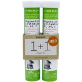 Korres Магний и витамины B1, B6, C 2 x 12 шипучих таблеток со вкусом апельсина