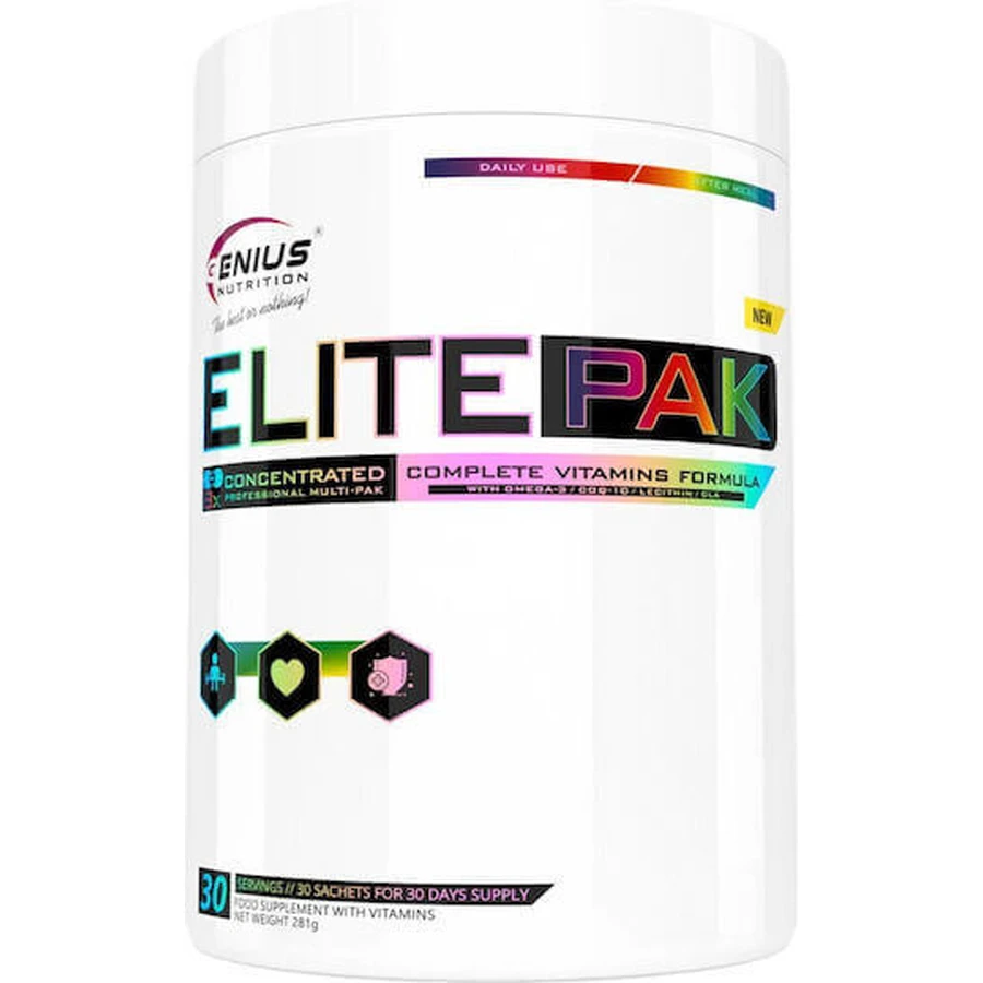 Genius Nutrition Elite Pak Специальная диетическая добавка 30 пакетиков: цены и характеристики