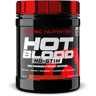 Scitec Nutrition Hot Blood Hot Blood No-Stim Pre Workout Supplement 375gr Tropical Punch
