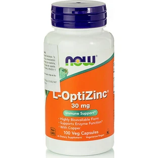 Now Foods L-OptiZinc 30mg 100 Capsules