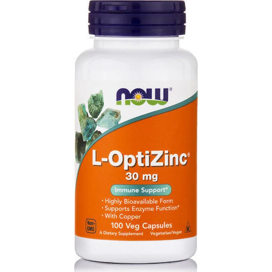 Now Foods L-OptiZinc 30mg 100 Capsules: цены и характеристики