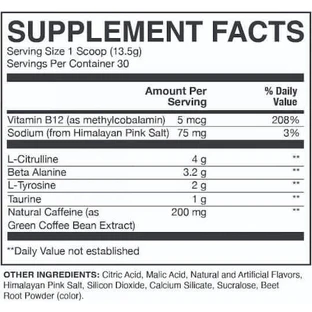 Raw Essential Pre Workout предтренировочная добавка 459гр Апельсин