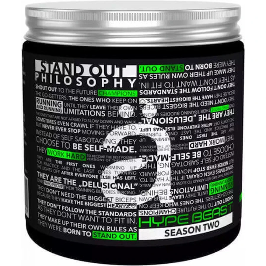 Nano Supps Hype Beast Предтреніровочна добавка 320гр Кисле зелене яблуко: ціни та характеристики