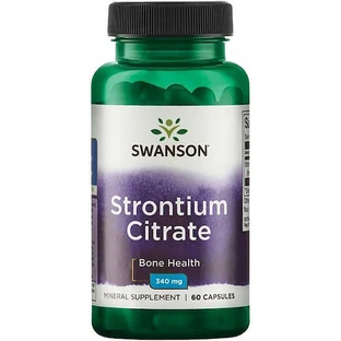 Swanson Strontium Citrate 340mg Харчова добавка Specialty 60 капс.