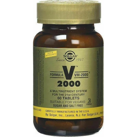 Solgar Formula VM-2000 Мультивитамины для энергии и укрепления иммунной системы 60 таблеток: цены и характеристики