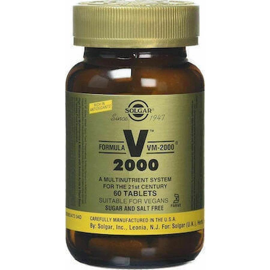 Solgar Formula VM-2000 Мультивитамины для энергии и укрепления иммунной системы 60 таблеток: цены и характеристики