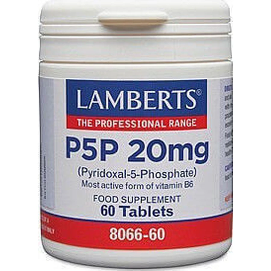 Lamberts P5P 20mg Харчова добавка Спеціальна Спеціальна 60 таб.: ціни та характеристики