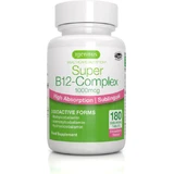 iGennus Супер B12 Витаминный комплекс для здоровья нервной системы 180 сублингвальных таблеток