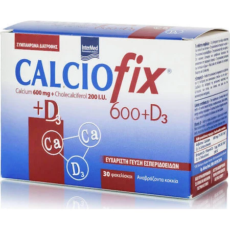 InterMed Calciumfix & D3 30 пакетиков Цитрусовые фрукты: цены и характеристики