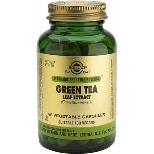 Solgar Стандартизированный экстракт листьев зеленого чая (Camellia Sinensis) 500 мг 60 растительных капсул
