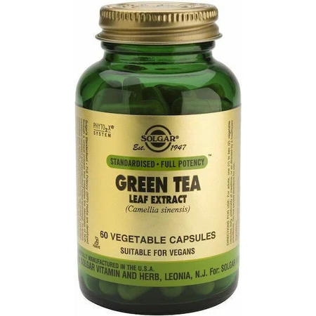 Solgar Стандартизированный экстракт листьев зеленого чая (Camellia Sinensis) 500 мг 60 растительных капсул: цены и характеристики