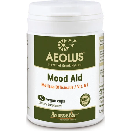 Аюрведа-Hellas Aeolus Aeolus Mood Aid 60 рослинних капсул: ціни та характеристики