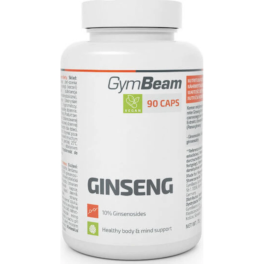GymBeam Женьшень 90 капс: цены и характеристики